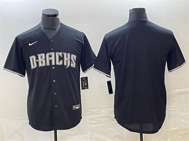 Men's Arizona Diamondbacks Blank Black Cool Base Stitched Baseball Jersey
